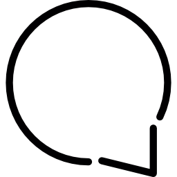 eenvoudige tekstballon icoon