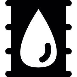 barril de aceite con gota icono