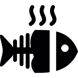 espinha de peixe quente Ícone