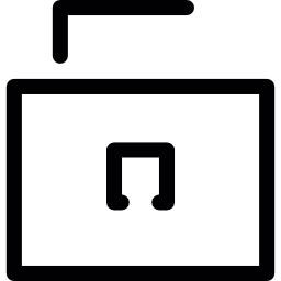 Open small lock icon