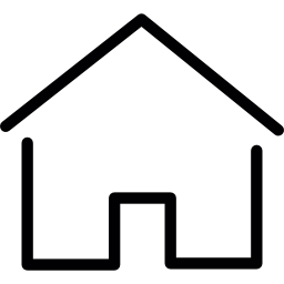 casa semplice sottile icona