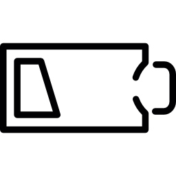Low battery charging status  icon
