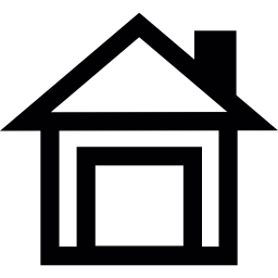 huis met grote deur icoon