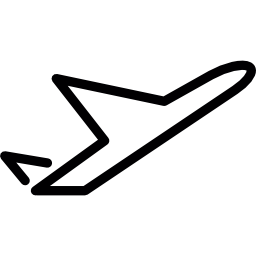 Airplane taking off icon
