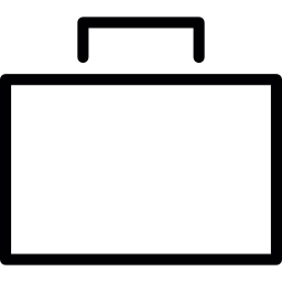 Blank briefcase icon
