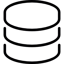 Database simple symbol icon