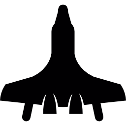 Fighter jet plane icon