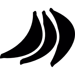 tres bananas Ícone