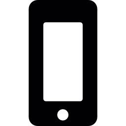 teléfono móvil con pantalla táctil icono