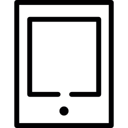tableta rectangular icono