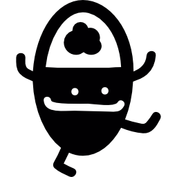 Egg shaped monster icon