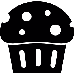 Paper cupcake icon
