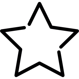 estrella hecha de líneas icono