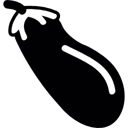 Eggplant rotated to left icon