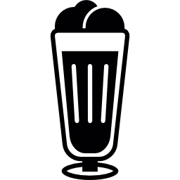 helado en vaso icono