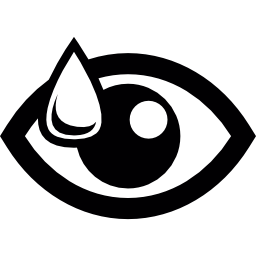 oko z kroplą ikona