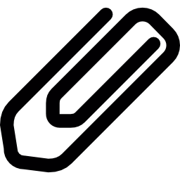 clip de papel con forma icono