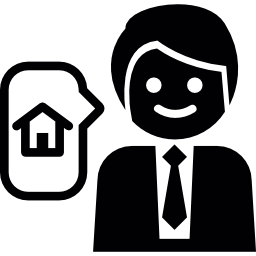 Real estate worker icon