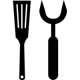 utensili per barbecue icona