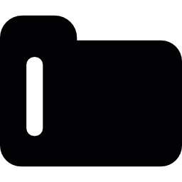 symbole de dossier noir Icône