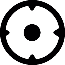 symbole cible Icône
