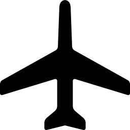 avion pointant vers le haut Icône