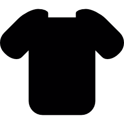 camiseta com gola retangular Ícone