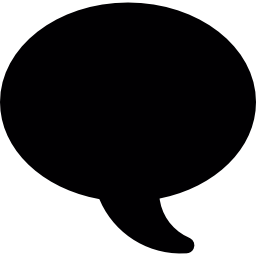 Oval Speech bubble icon