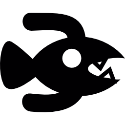 mostro di pesce icona