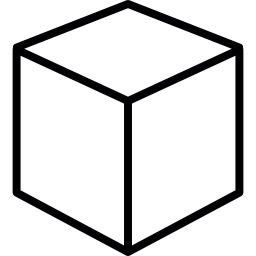 cubo de perspectiva isométrica icono