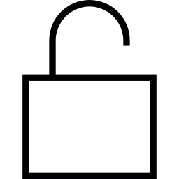 sicurezza sbloccata icona