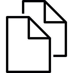 Two folded files icon