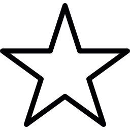 forma a stella preferita icona