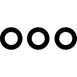Three dots punctuation sign icon
