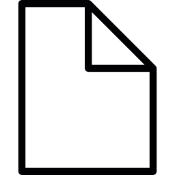 Blank folded page icon