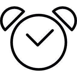 Alarm bell clock icon