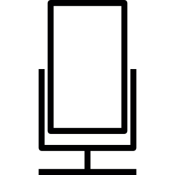 micrófono rectangular icono