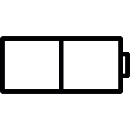 horizontaler batteriestatus icon