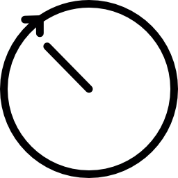 esquema de reloj de luz icono