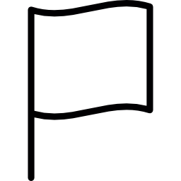 petit drapeau rectangle Icône
