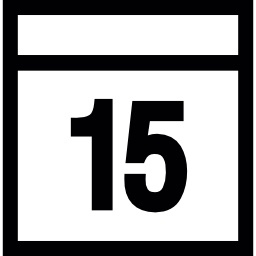 Day Fifteen Calendar icon
