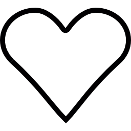 corazón romántico icono