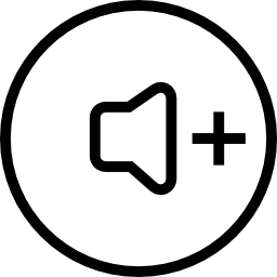 Динамик с кнопкой с символом плюса иконка