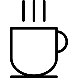 Кружка горячего кофе иконка