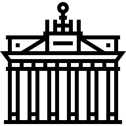 Brandenburg gate icon