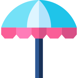 Sun umbrella icon