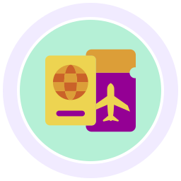 documento de viaje icono