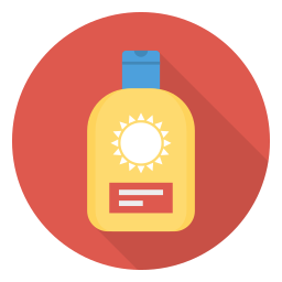 Bloqueador solar icono