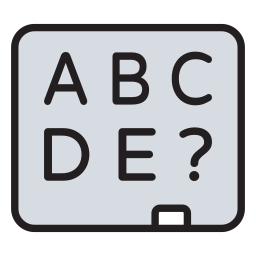 tablero de clase icono