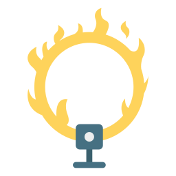 Aro de fuego icono